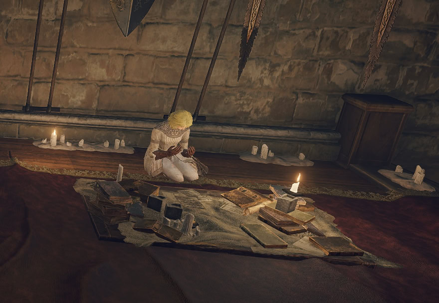 You can upgrade Spirit Ashes with Roderika, who sits across from the blacksmith, Hewg, in the right wing at the Roundtable Hold.