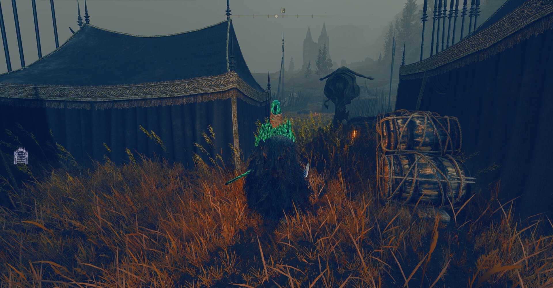 Marika Statue at Furnace Golem Camp
