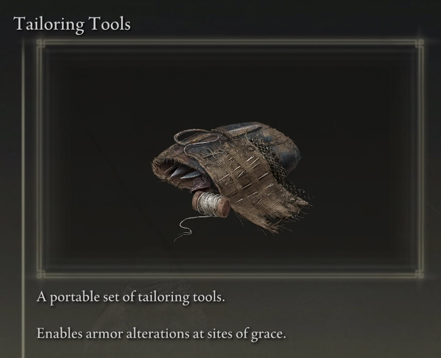 Tailoring Tools item in Elden Ring