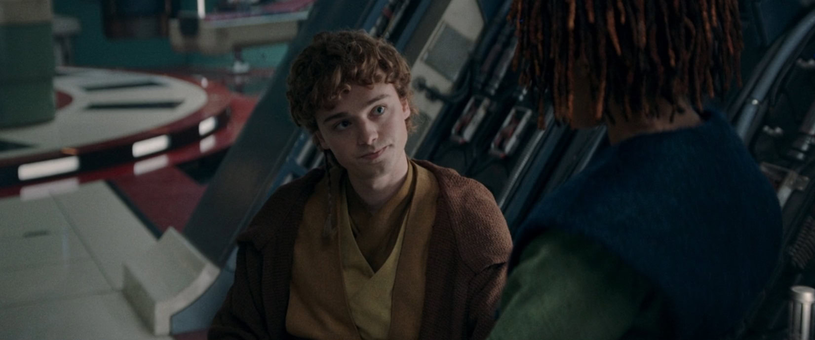 Torbin talks to Osha in The Acolyte episode 3
