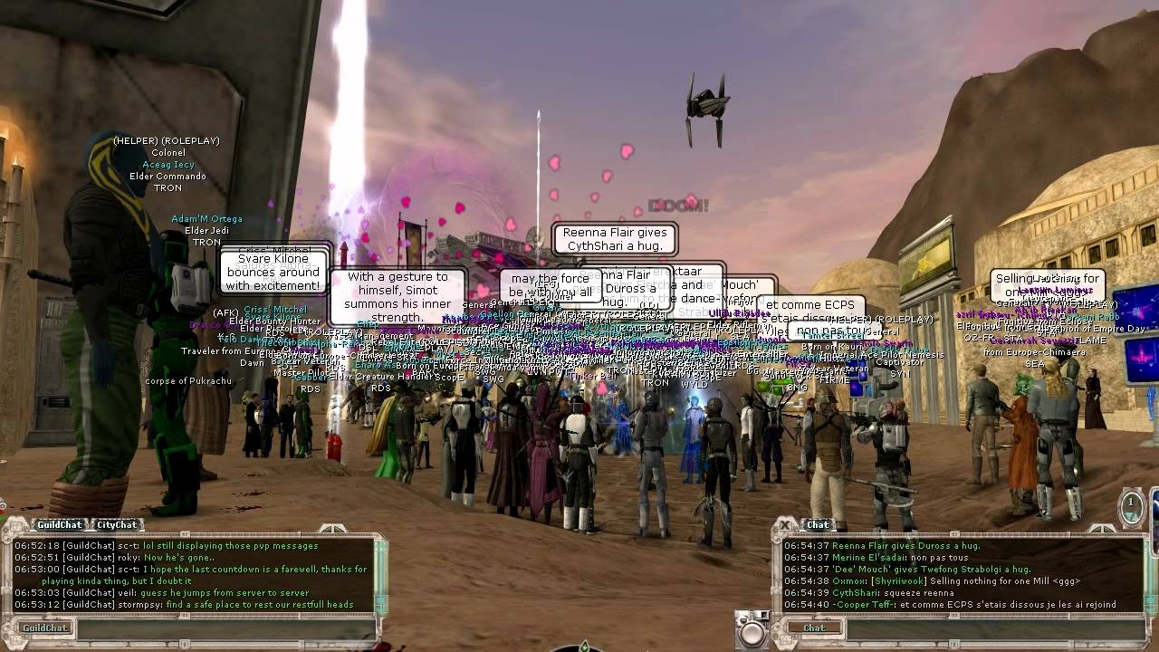 The last ten minutes of SWG before servers shut down