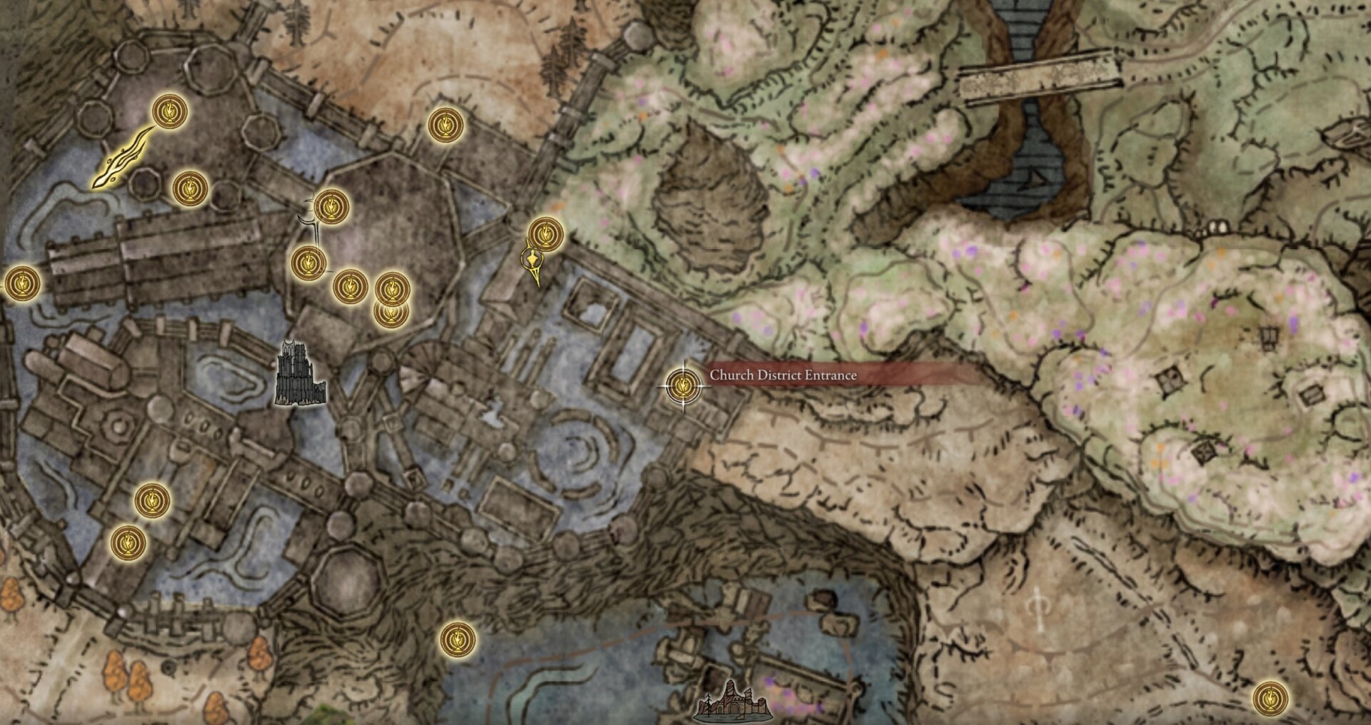 Battlefield Priest's Cookbook 1 Location and Recipe - map