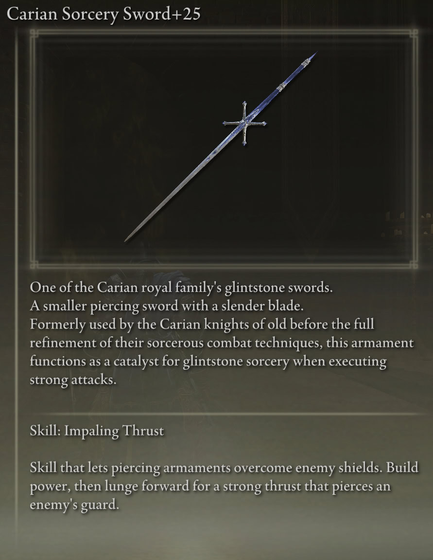 Carian Sorcery Sword