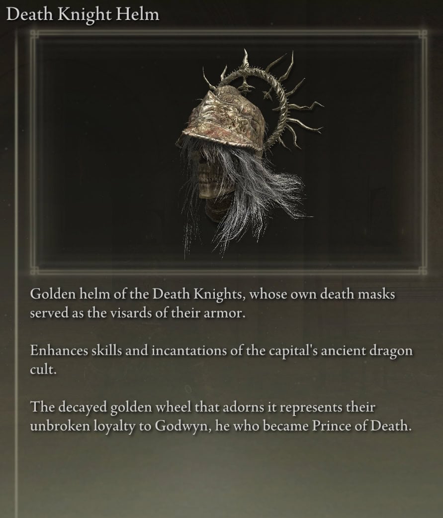 Death Knight Helm Lore