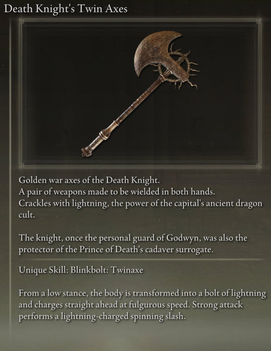 Death Knight's Twin Axes Lore