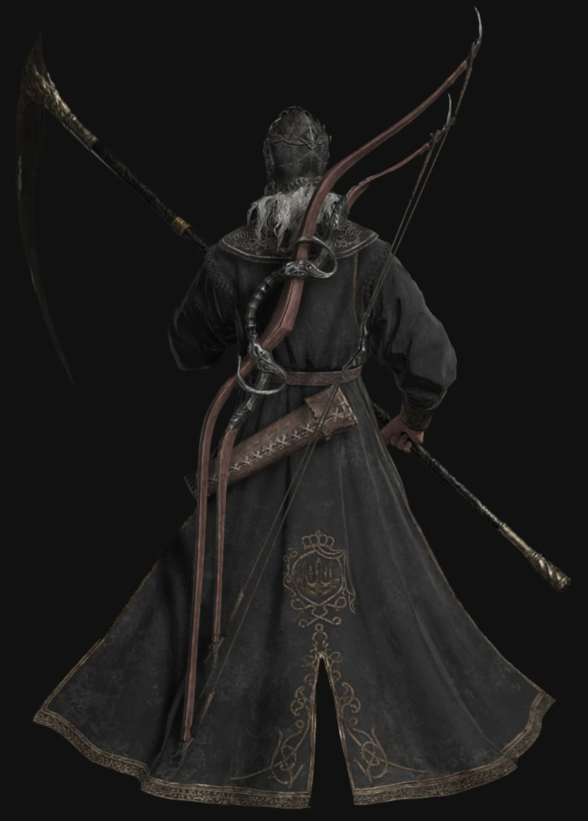 Elden Ring Shadow of the Erdtree Quest Reward - Sir Ansbach Armor Altered and Equipment - Back