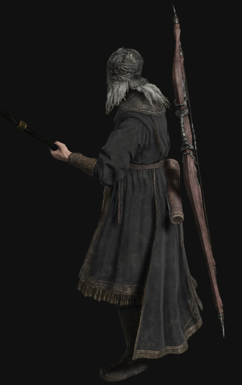 Elden Ring Shadow of the Erdtree Quest Reward - Sir Ansbach Armor Altered and Equipment - Left