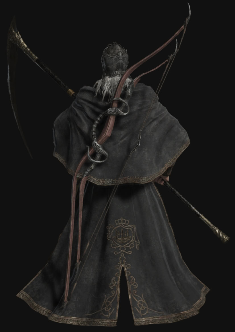 Elden Ring Shadow of the Erdtree Quest Reward - Sir Ansbach Armor and Equipment - Back
