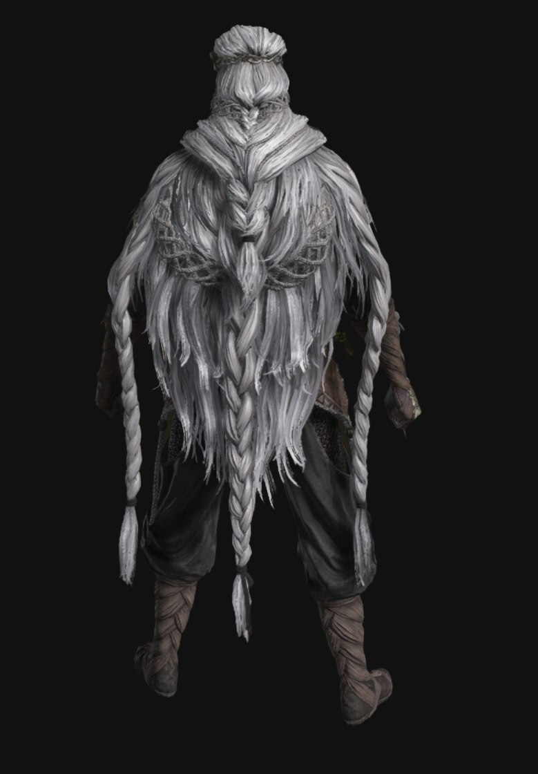 Elden Ring Shadow of the Erdtree Quest Reward -Thiollier's Armor Set and Weapons - Back
