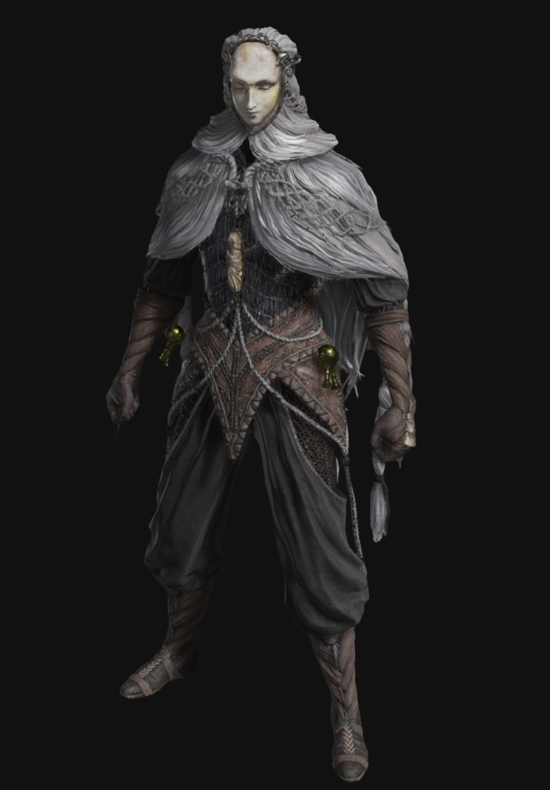 Elden Ring Shadow of the Erdtree Quest Reward -Thiollier's Armor Set and Weapons - Front