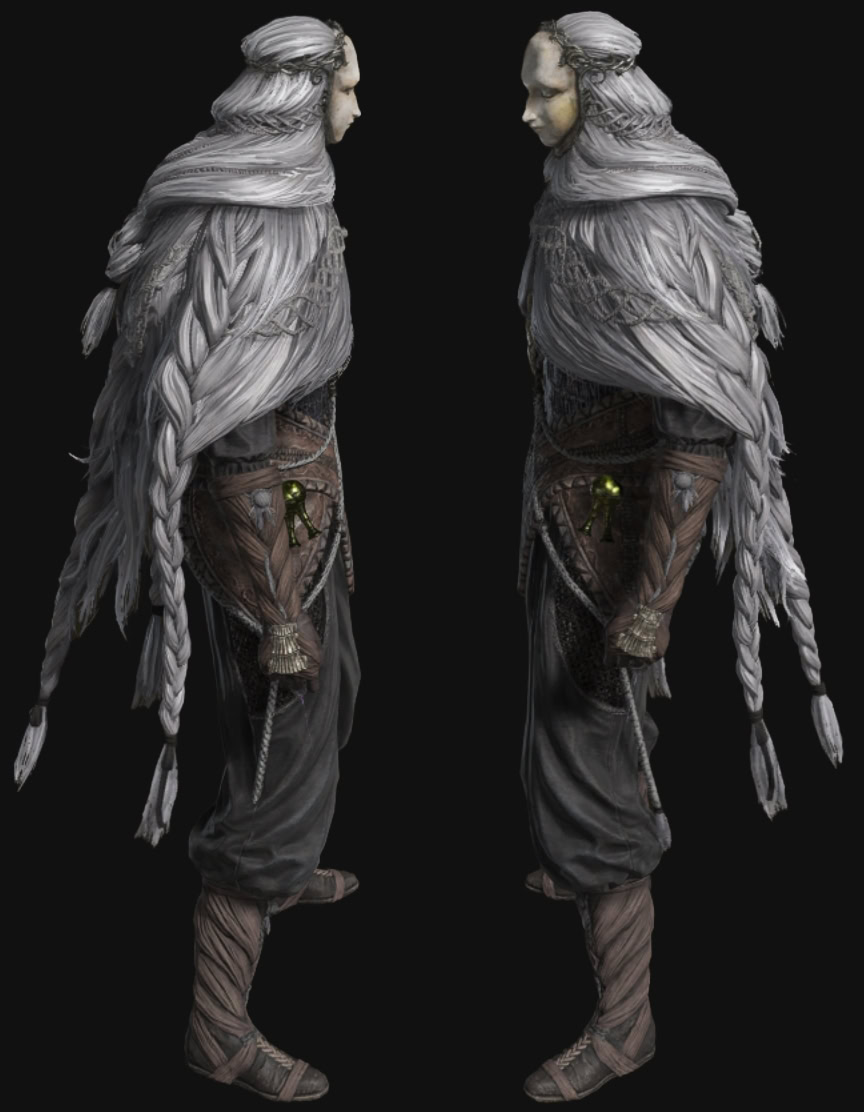 Elden Ring Shadow of the Erdtree Quest Reward -Thiollier's Armor Set and Weapons - Sides