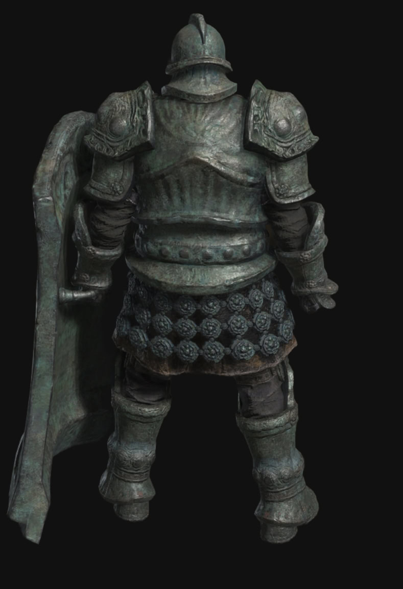 Elden Ring Shadow of the Erdtree Quest Reward - Verdigris Armor Set and Greatshield - Front