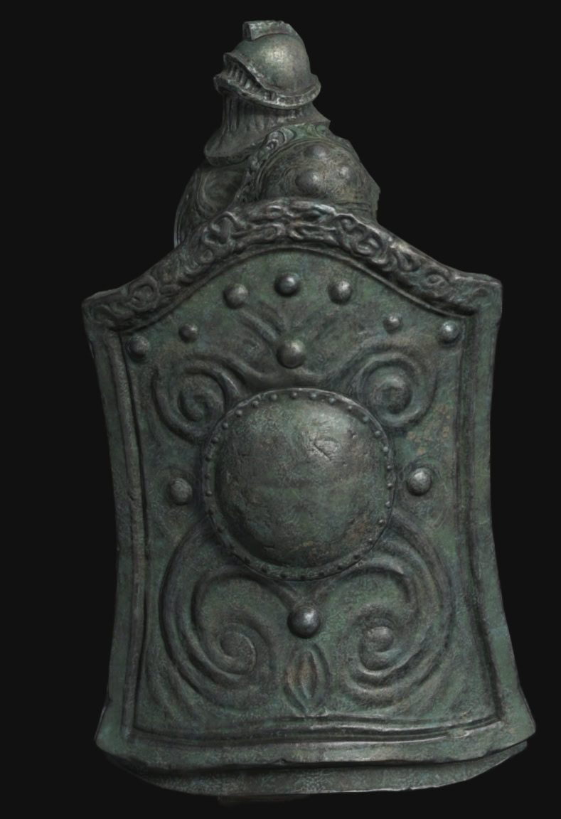 Elden Ring Shadow of the Erdtree Quest Reward - Verdigris Armor Set and Greatshield - Left