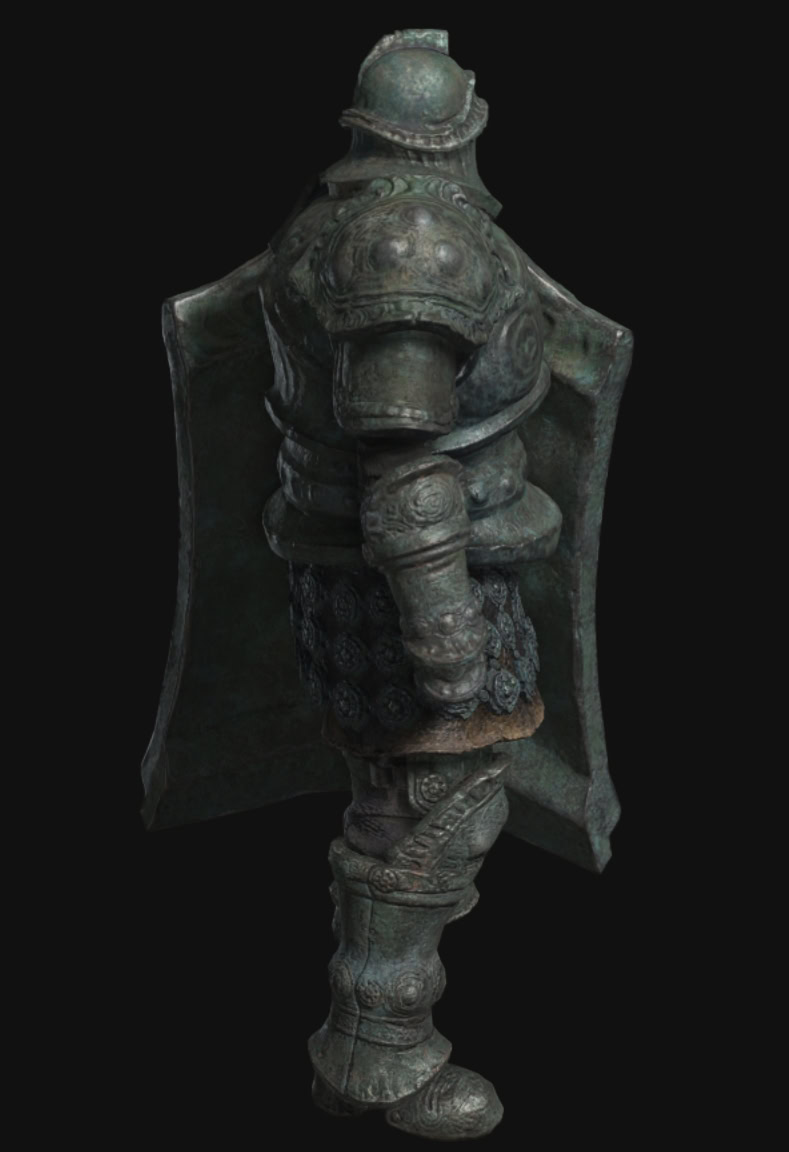 Elden Ring Shadow of the Erdtree Quest Reward - Verdigris Armor Set and Greatshield - Right