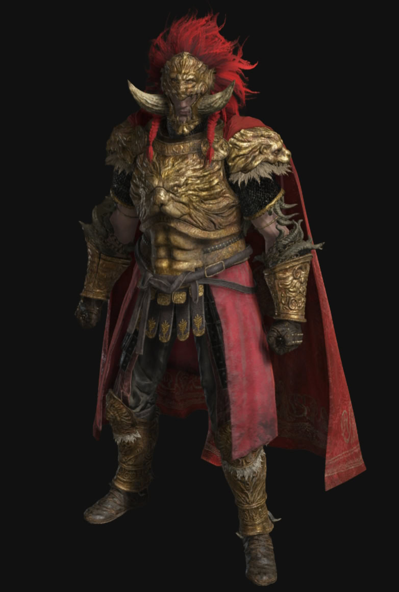 Elden Ring Shadow of the Erdtree Young Lion Radahn Armor Set Preview - Front