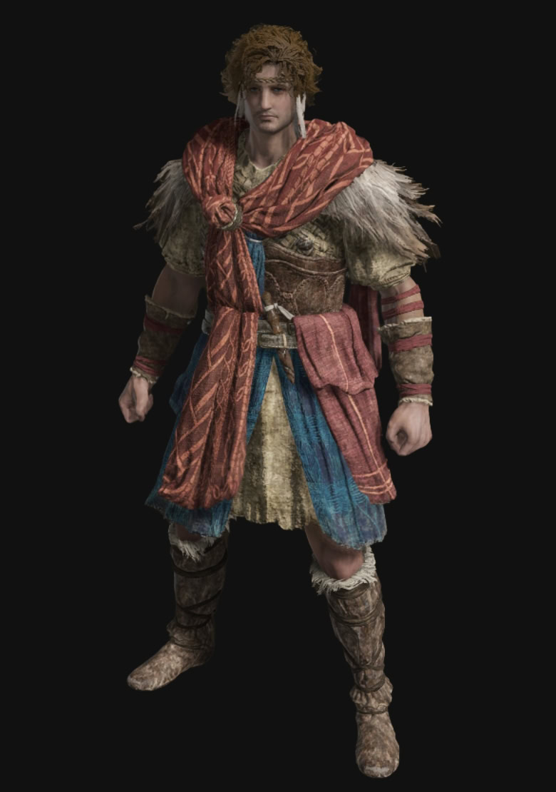 Elden Ring Shadow of the Gloried Leather Armor Set Preview - Front