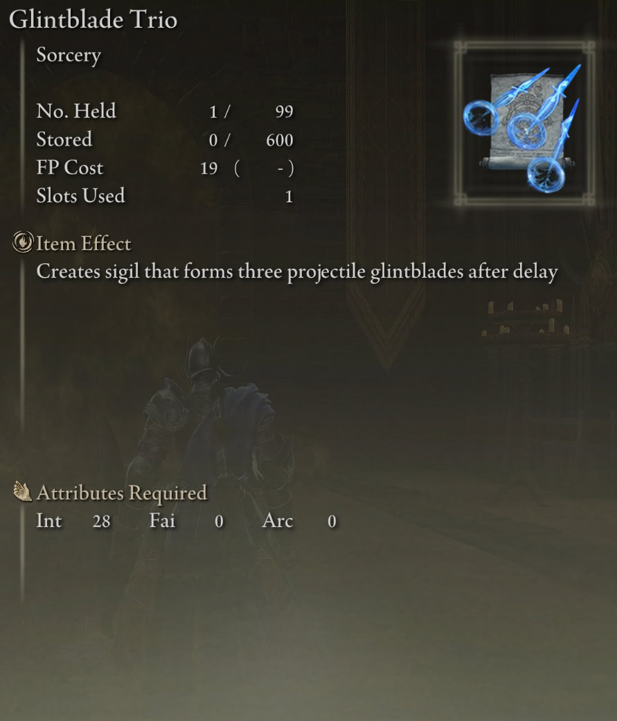Glintblade Trio stats