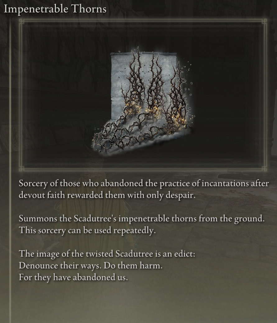 Impenetrable Thorns