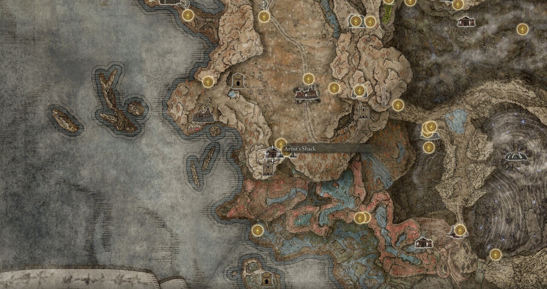 Elden Ring Shadow of the Erdtree Incursion Painting Easel Map
