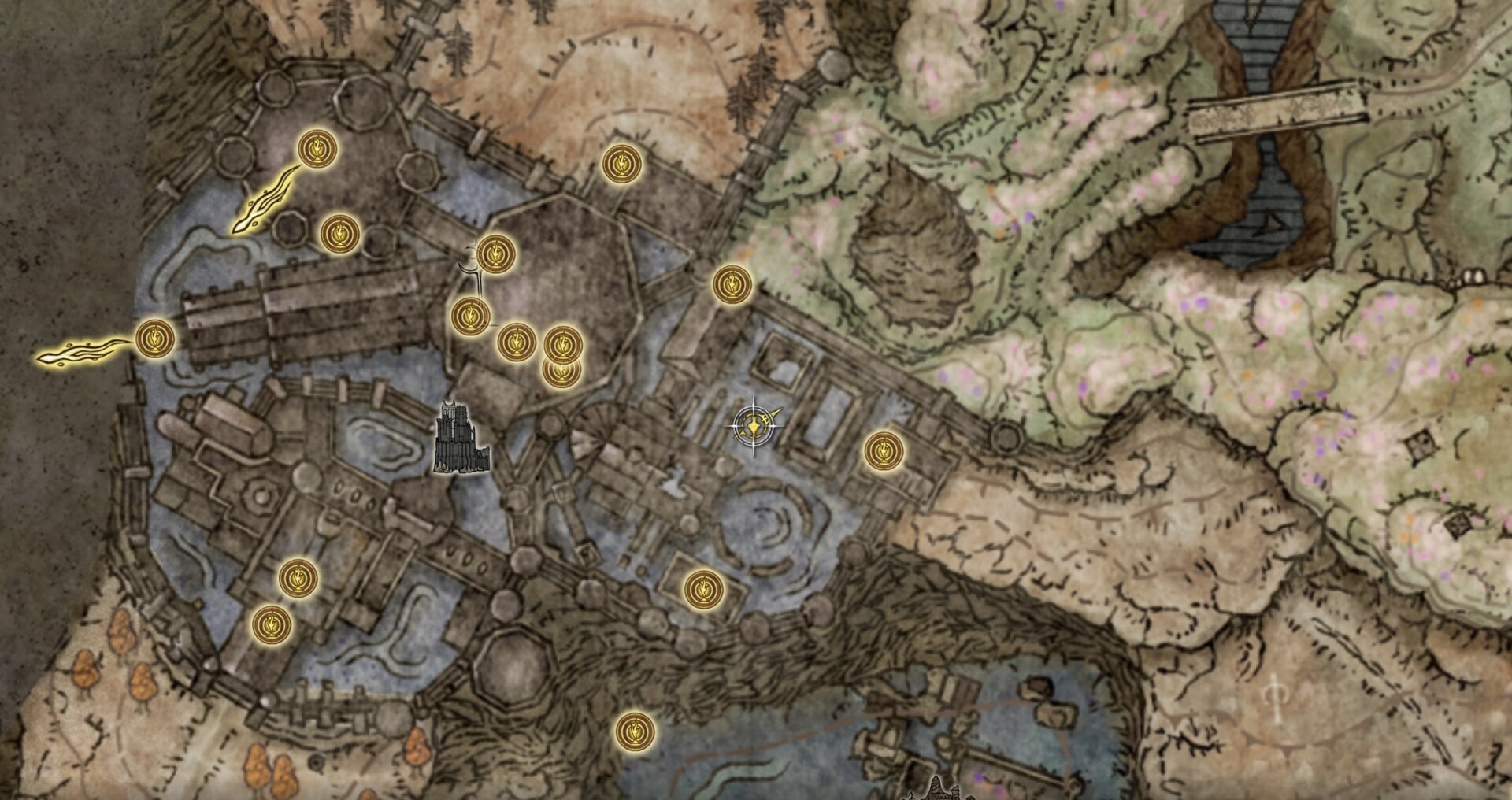 Iris of Occultation location map