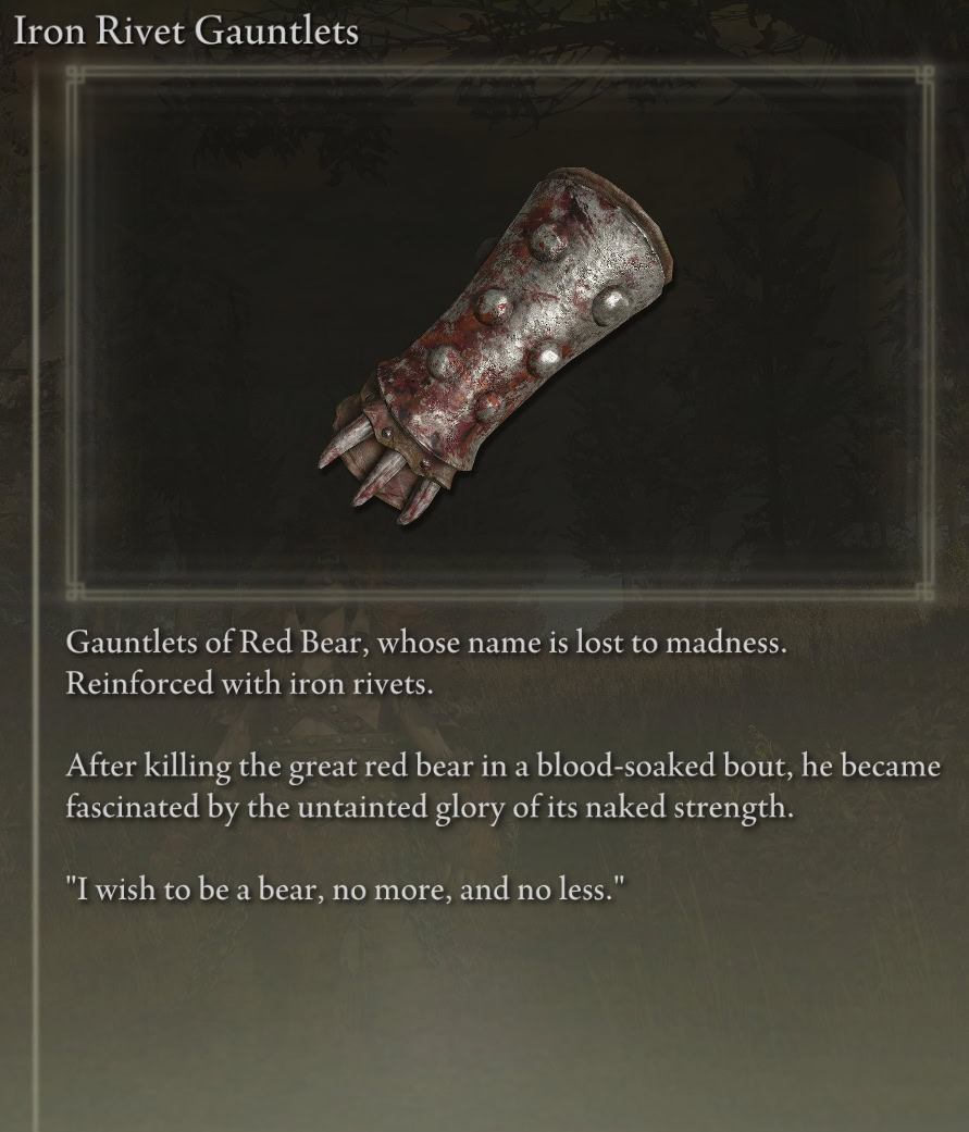 Iron Rivet Gauntlets Description