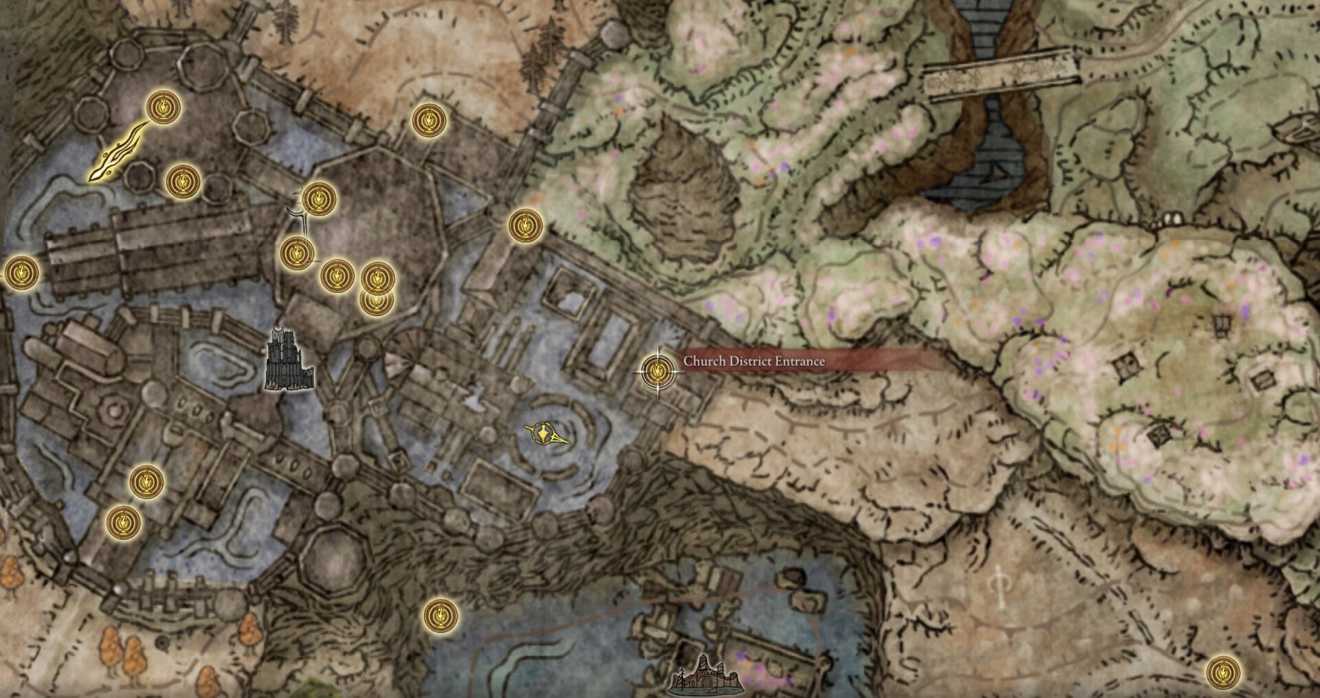 Mantle of Thorns location map