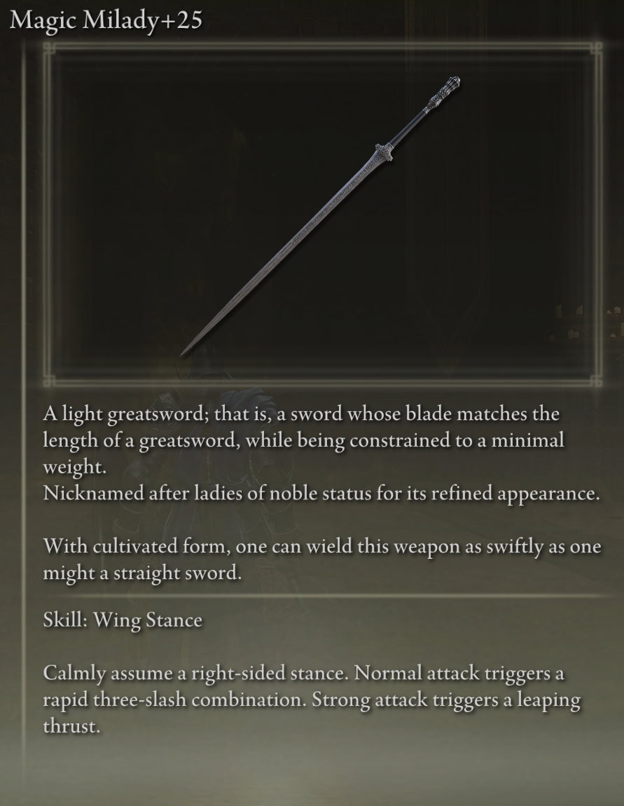 Milady description
