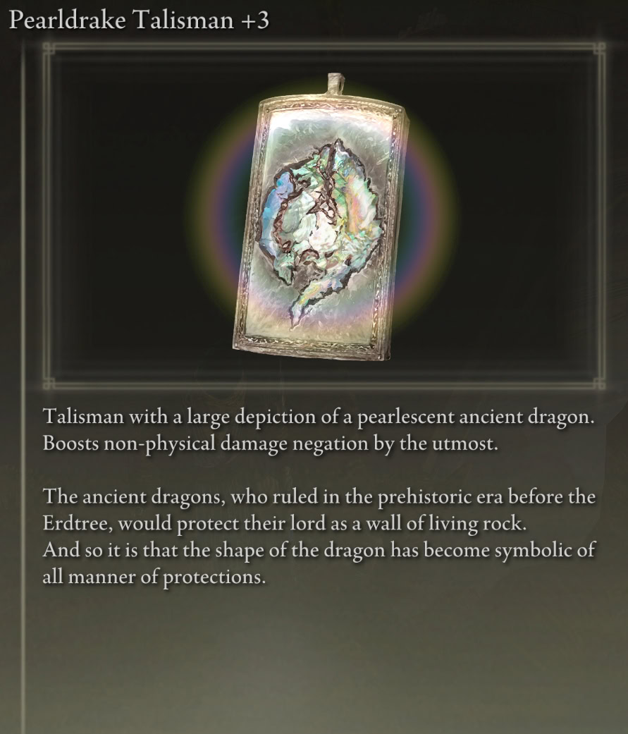 Pearldrake Talisman +3