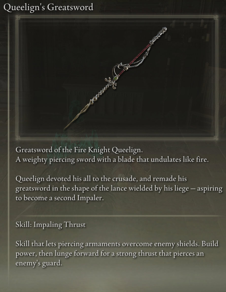 Queelign's Greatsword