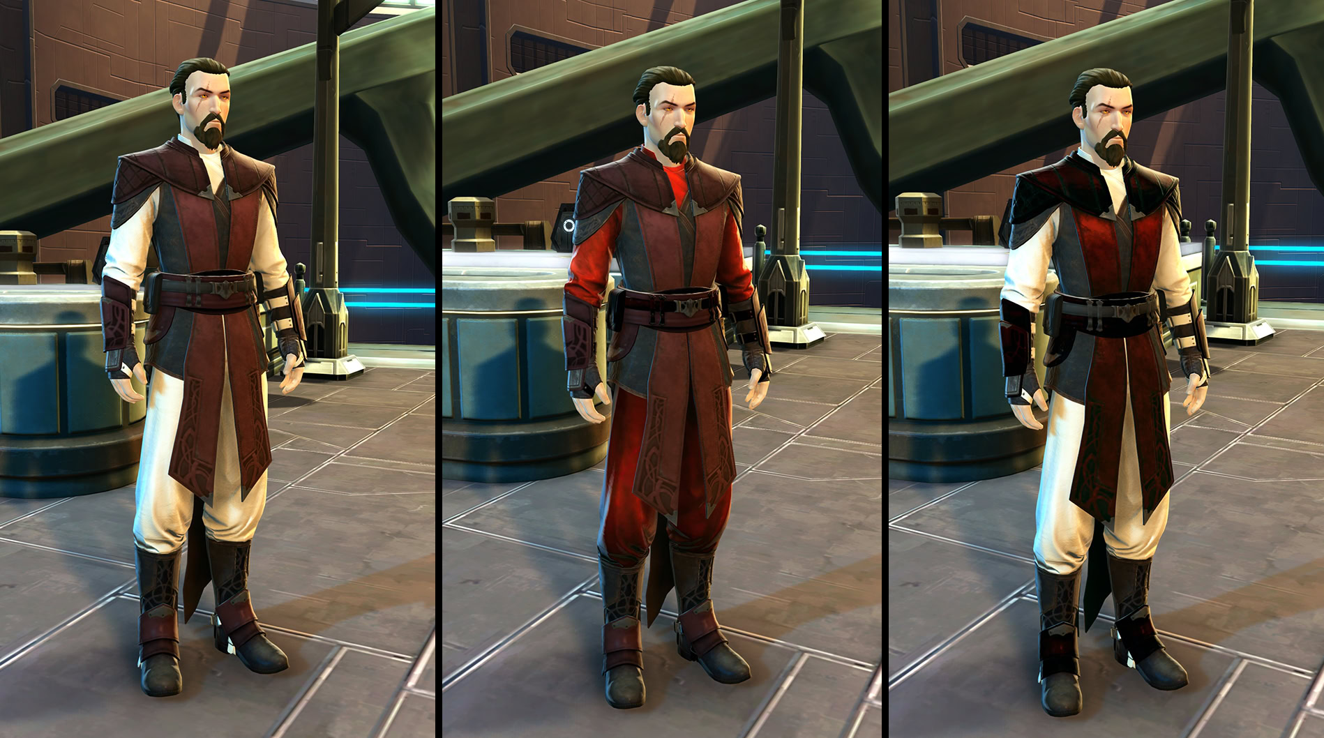 Refined Mentor Armor - original, primary dye used, secondary dye used