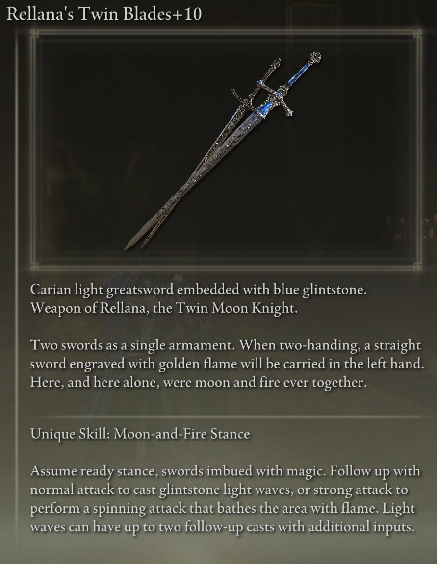 Rellana's Twin Blades