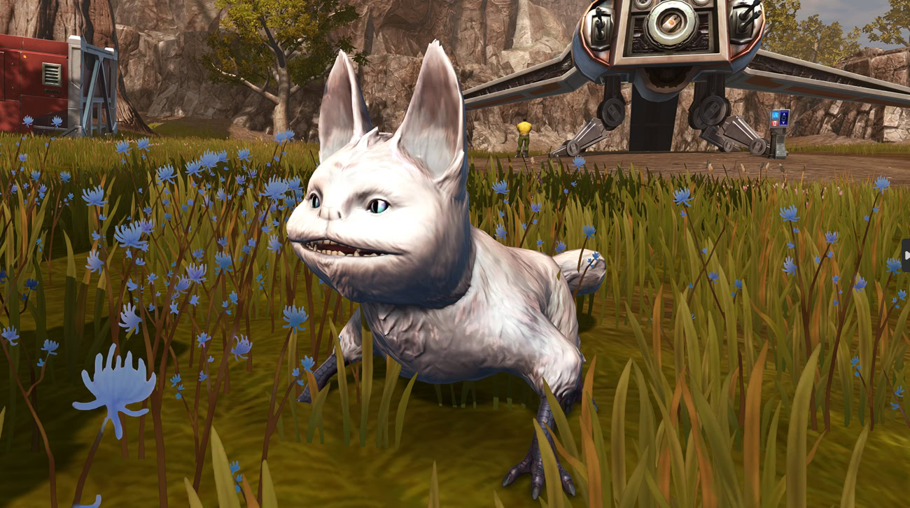 SWTOR Loth-cat Kitten pet - White