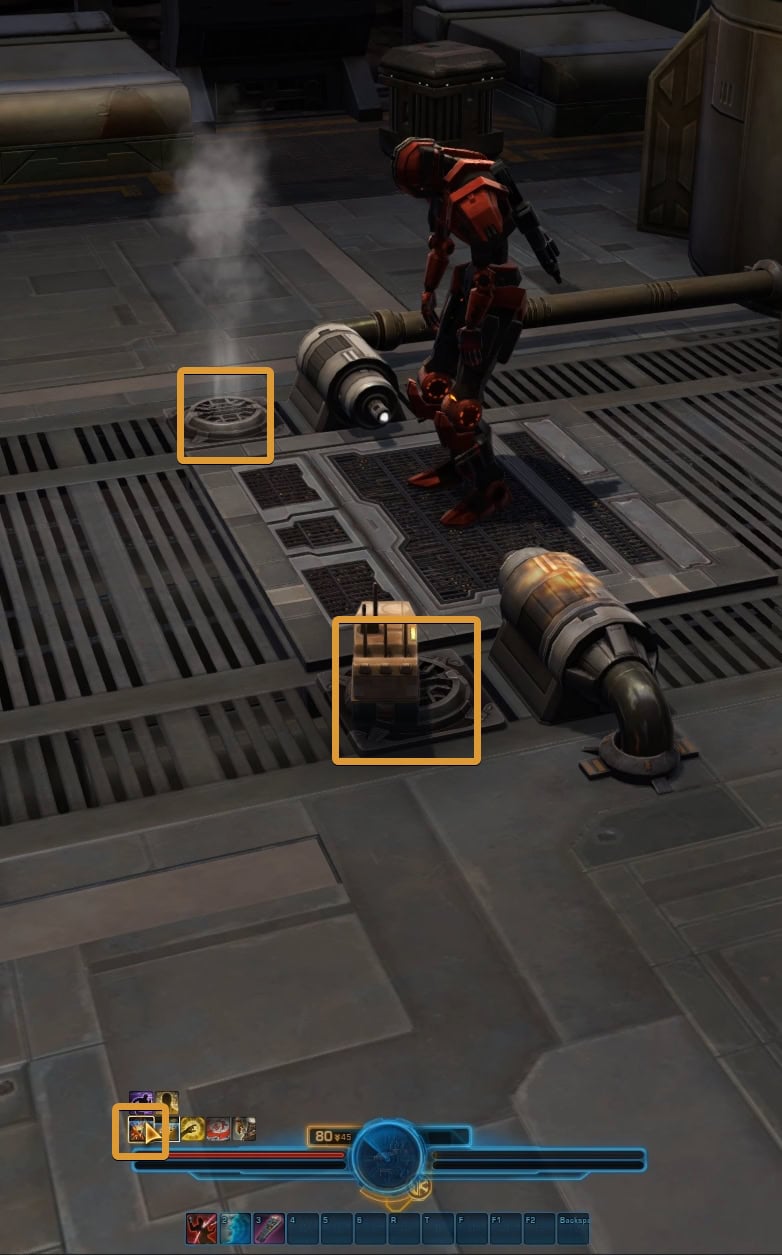Stand on top of the vents to build up pressure