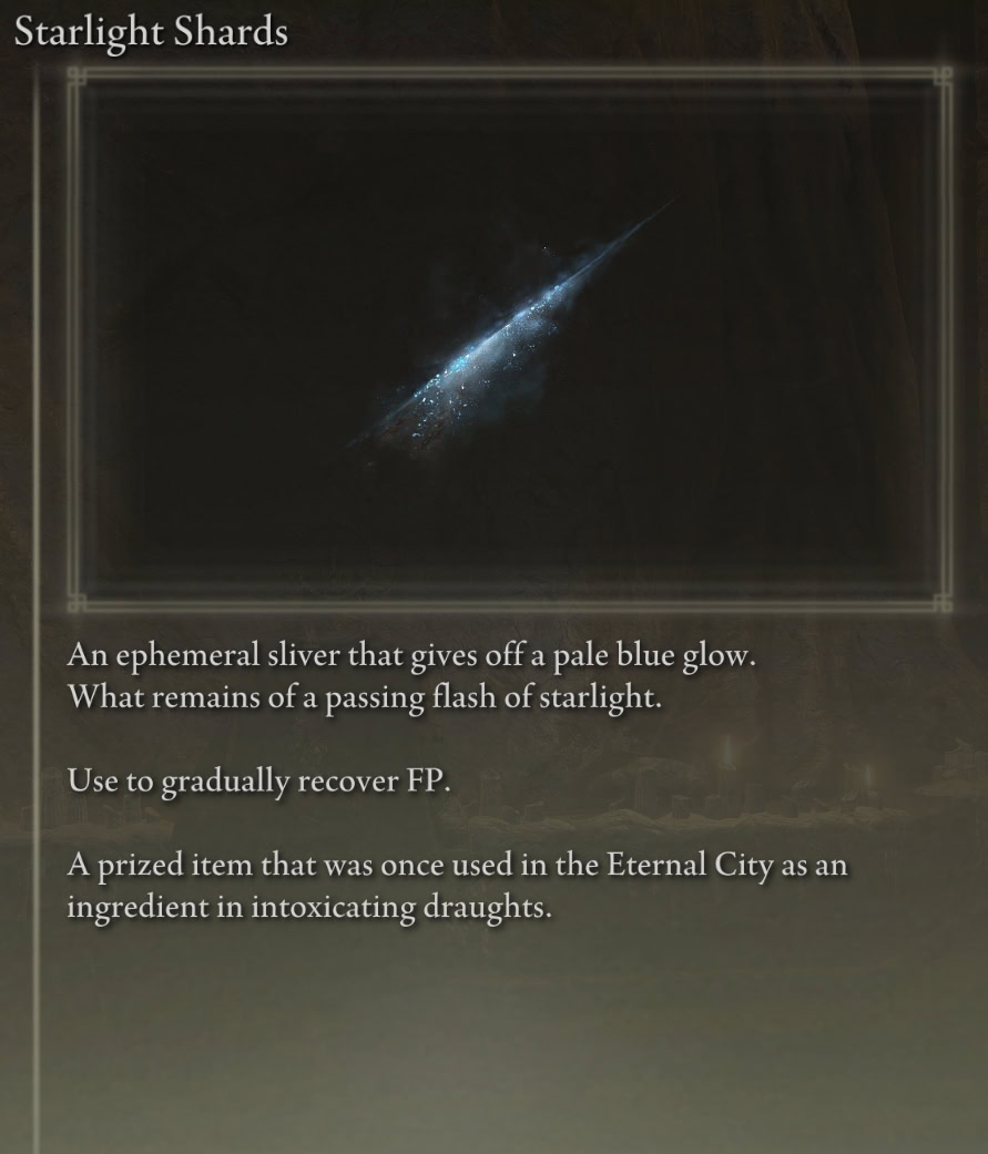 Starlight Shards item description