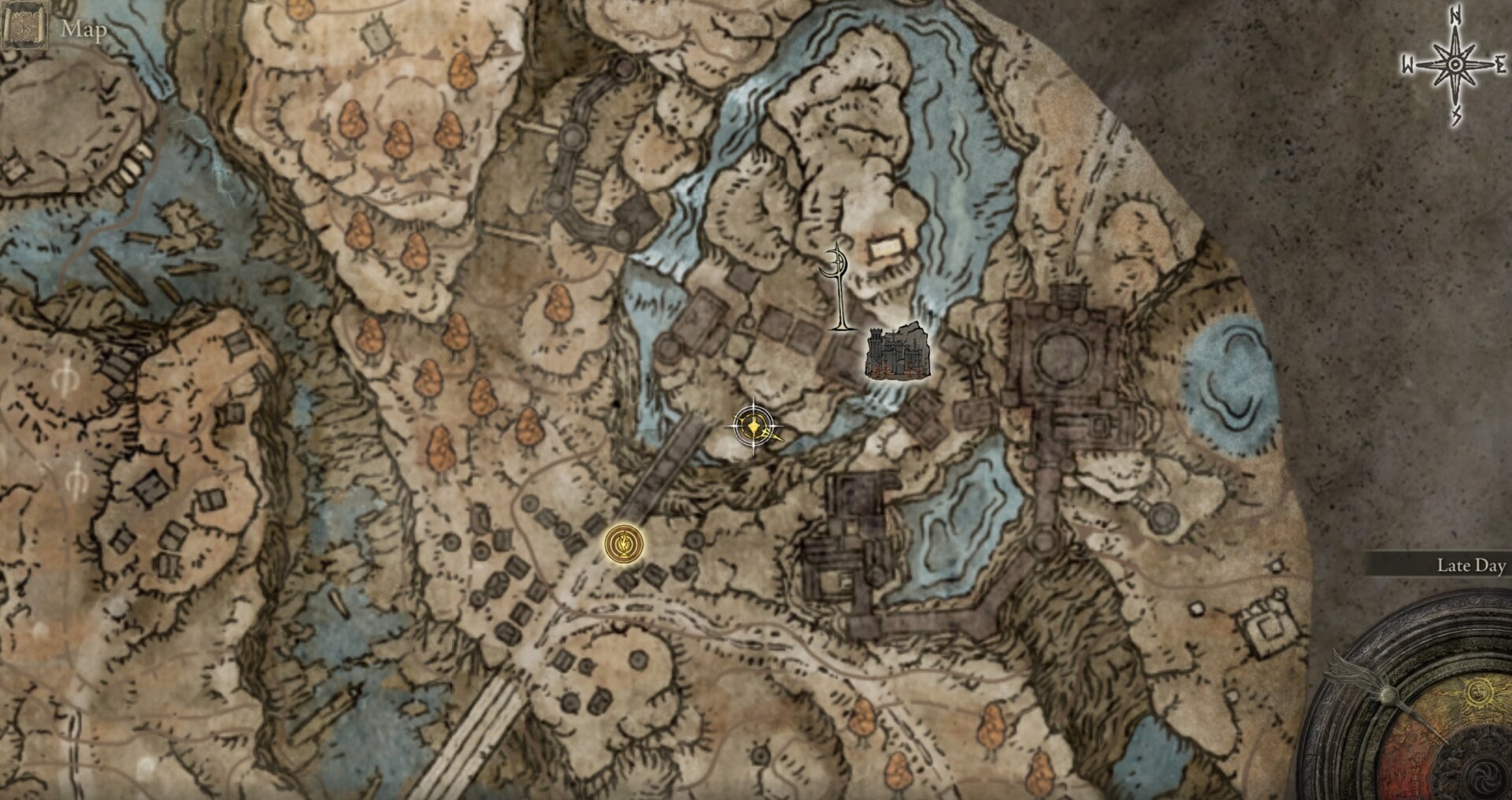 Starlight Shard location on the map: Rooftop Catcher