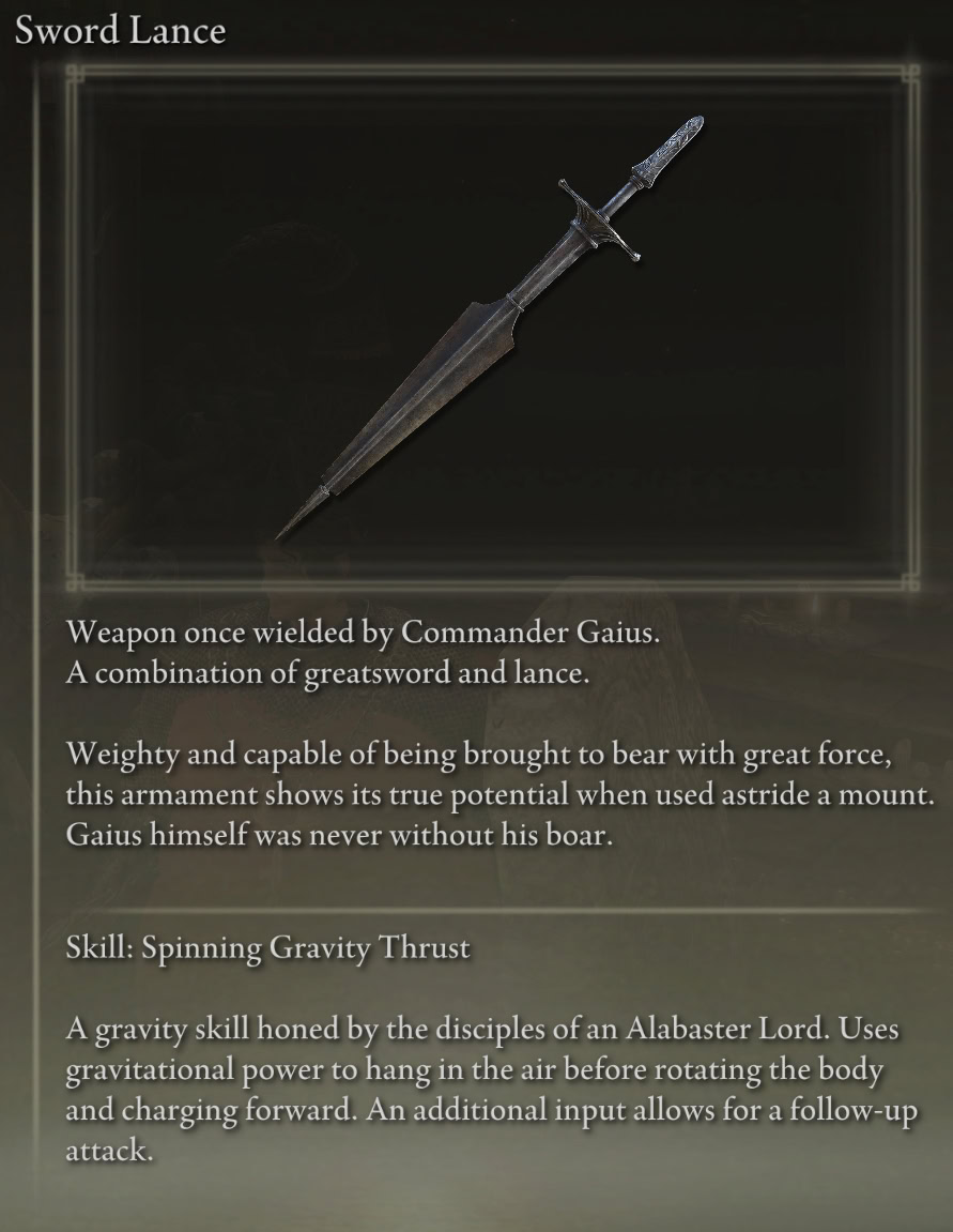 Sword Lance