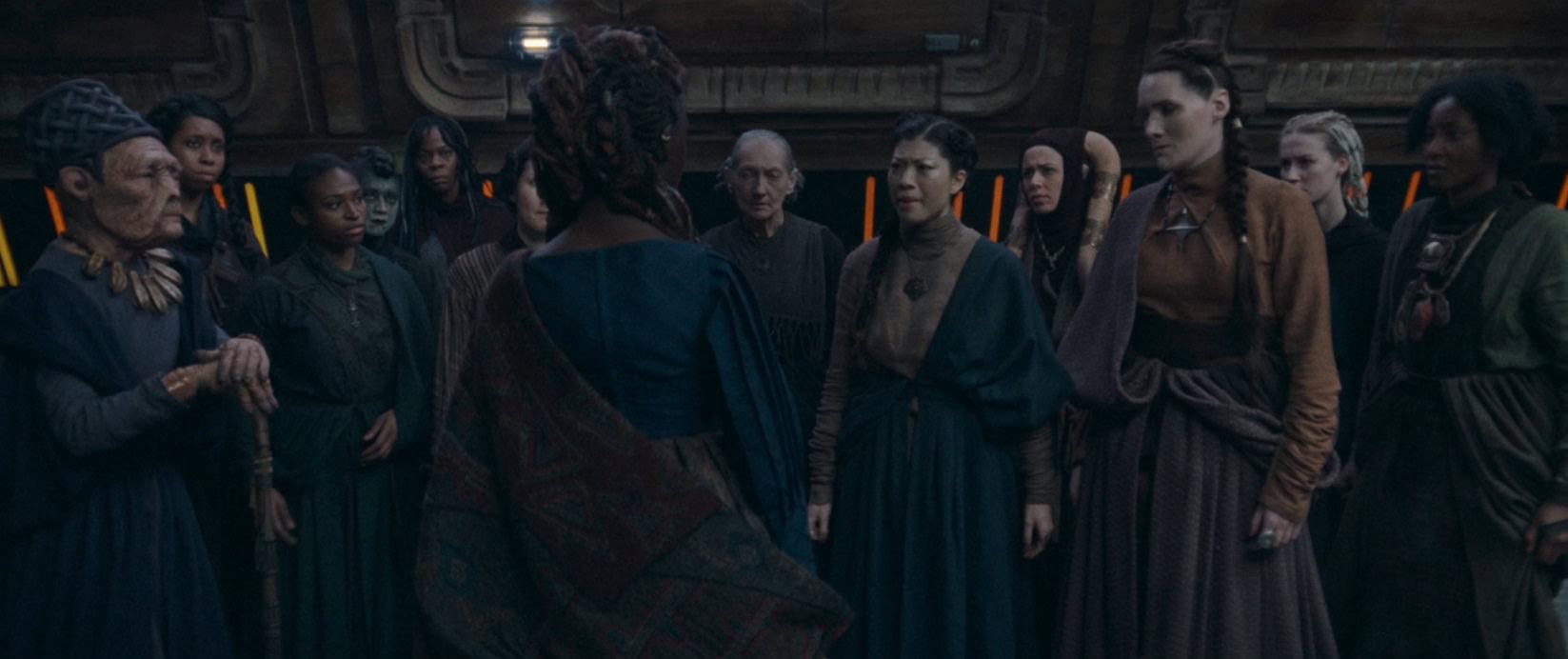 The witches protest the decision to allow Osha to be taken and trained as Jedi