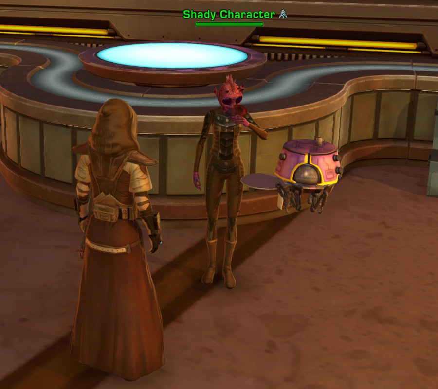 SWTOR Bounty Contract Event Guide Basic Mission Friendly Drink 2