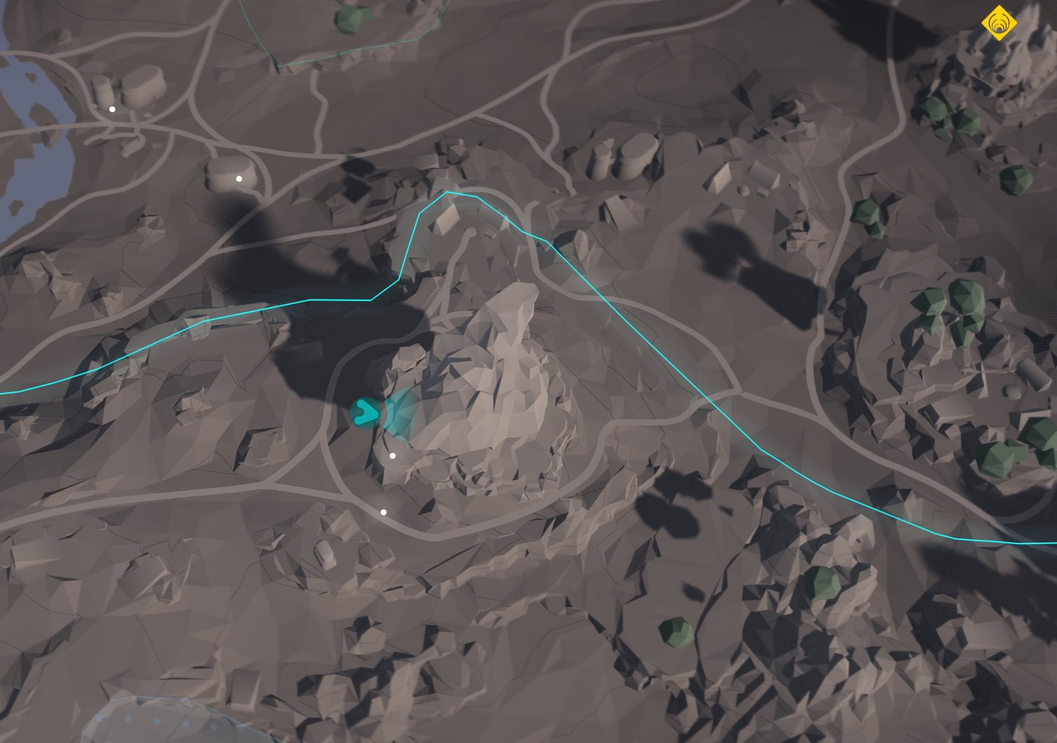 Smuggler Cache 18 Starting spot Map