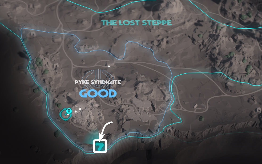 Smuggler Cache 20 Location Map