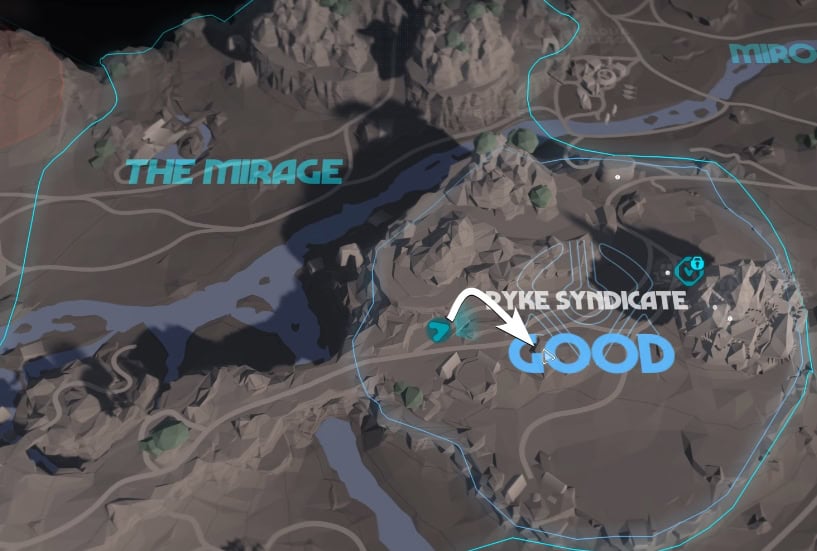 Smuggler Cache 42 Starter Location Map
