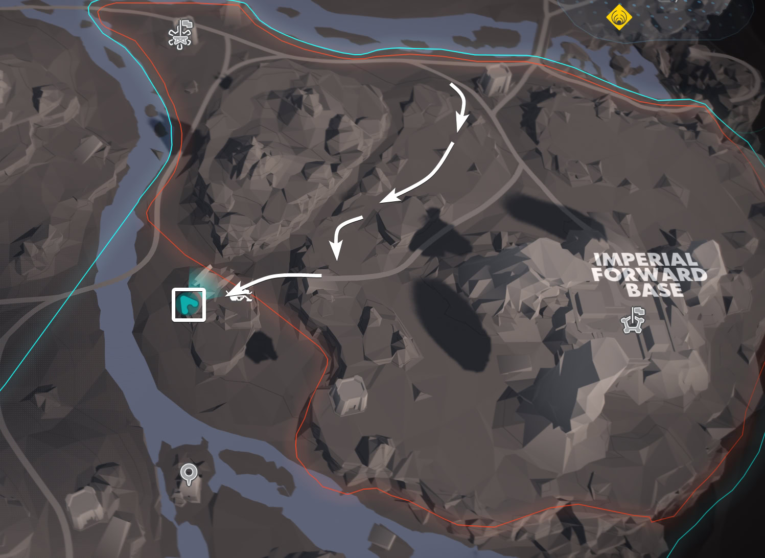 Smuggler Cache 71 Location Map