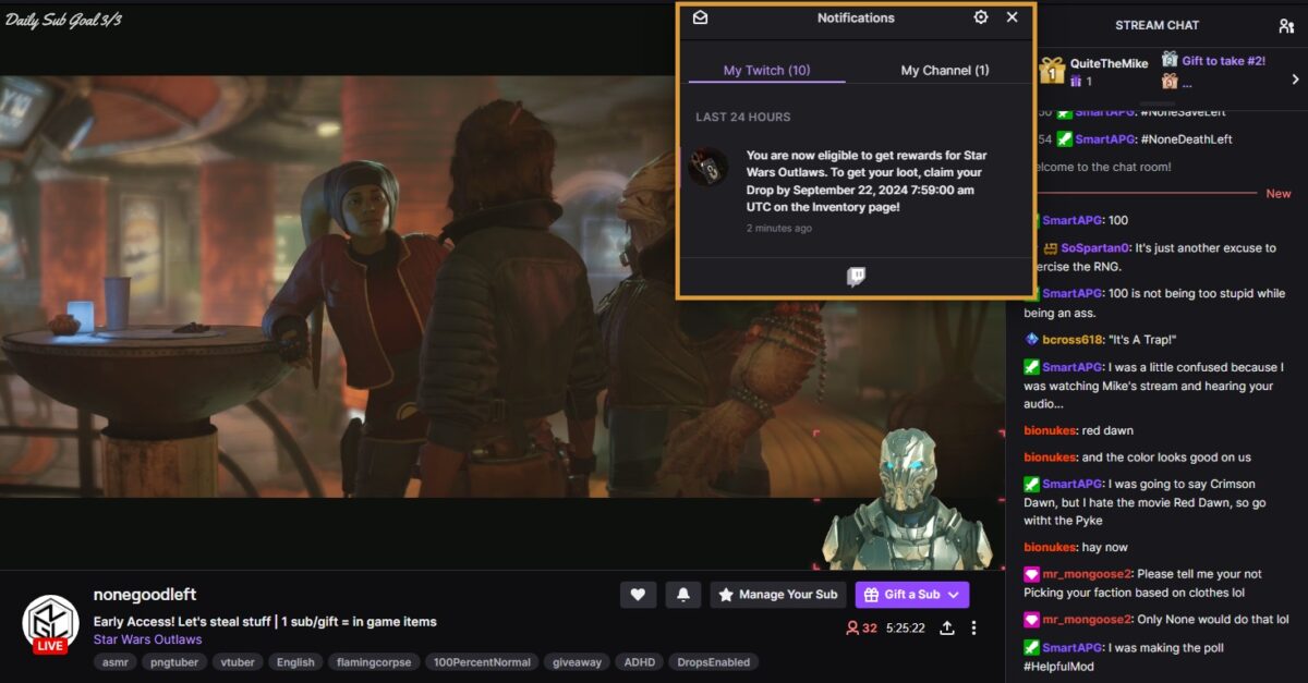 How to Claim the Star Wars Outlaws Twitch Rewards - VULKK.com