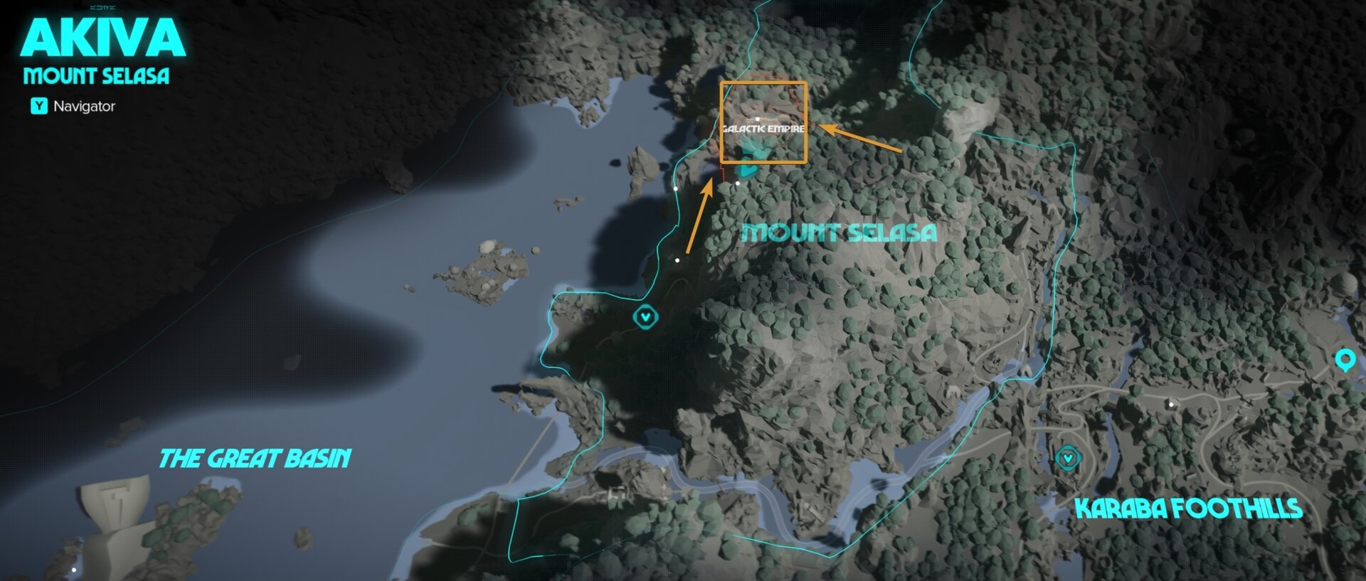 Akiva Research Station 57 Location Map