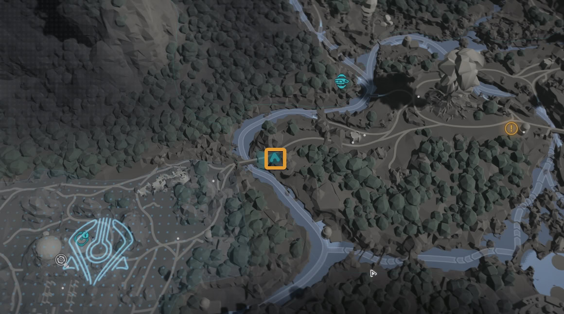 Akiva Smuggler Cache 34 Location Map