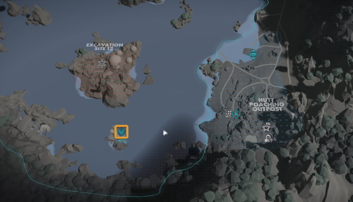 Akiva Smuggler Cache 38 Starting Location Map