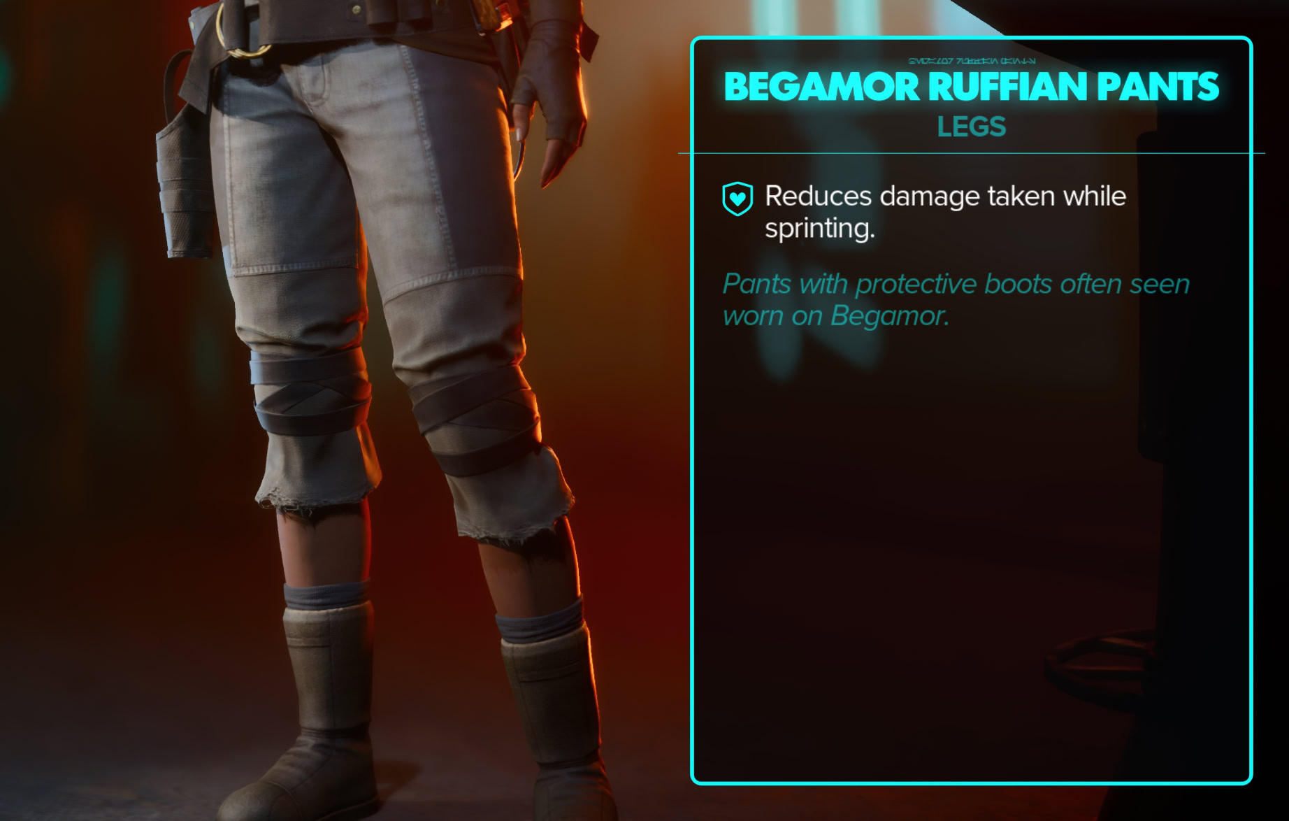 Begamor Ruffian Stats and Close-ups - Pants