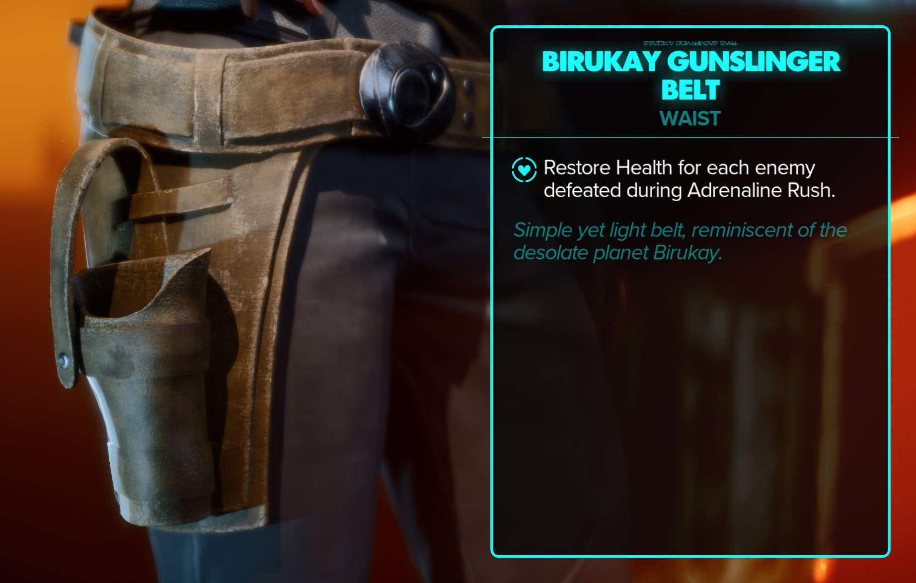 Birukay Gunslinger Stats and Close-ups - Belt