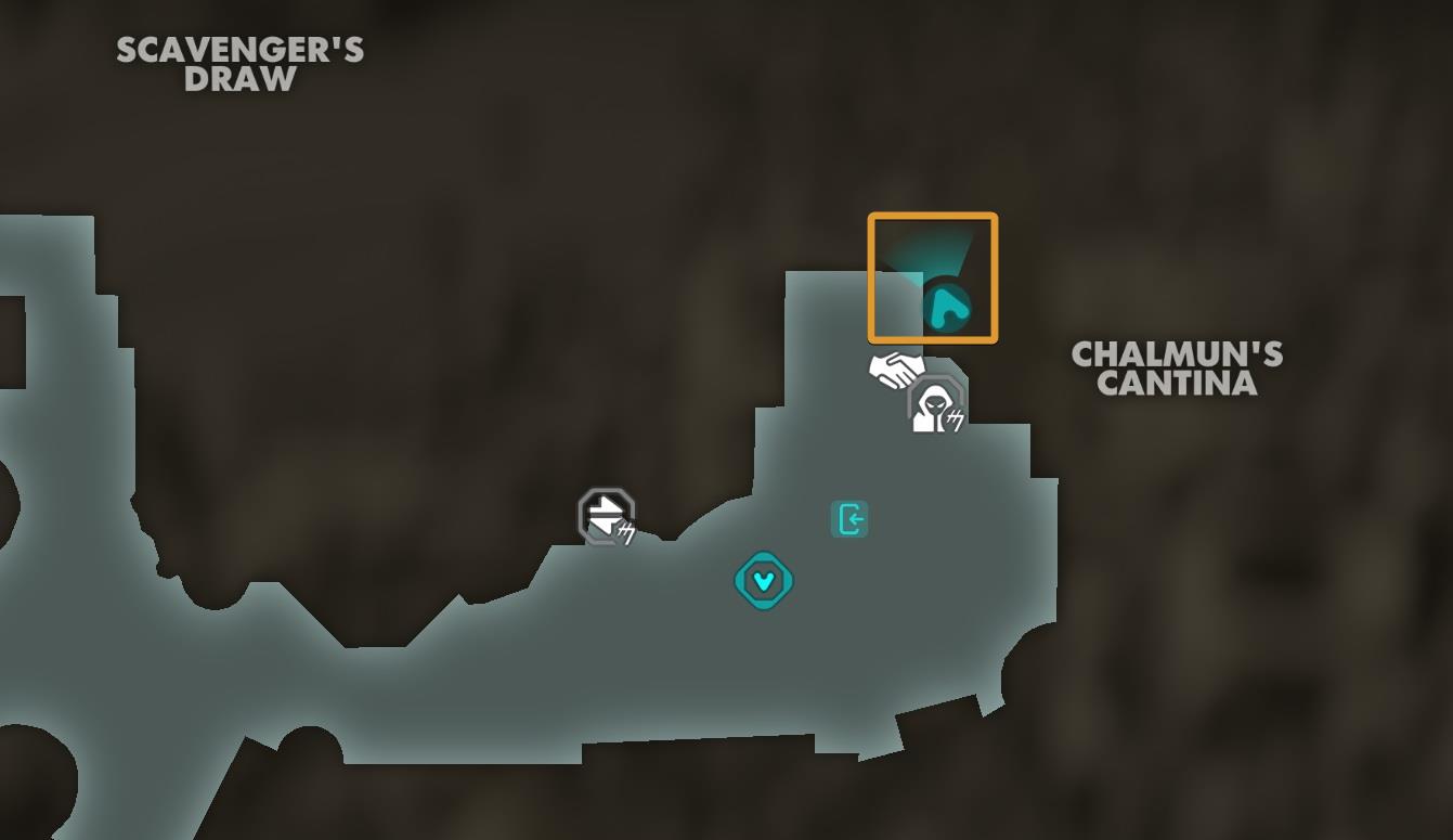 Cantina Storeroom Map
