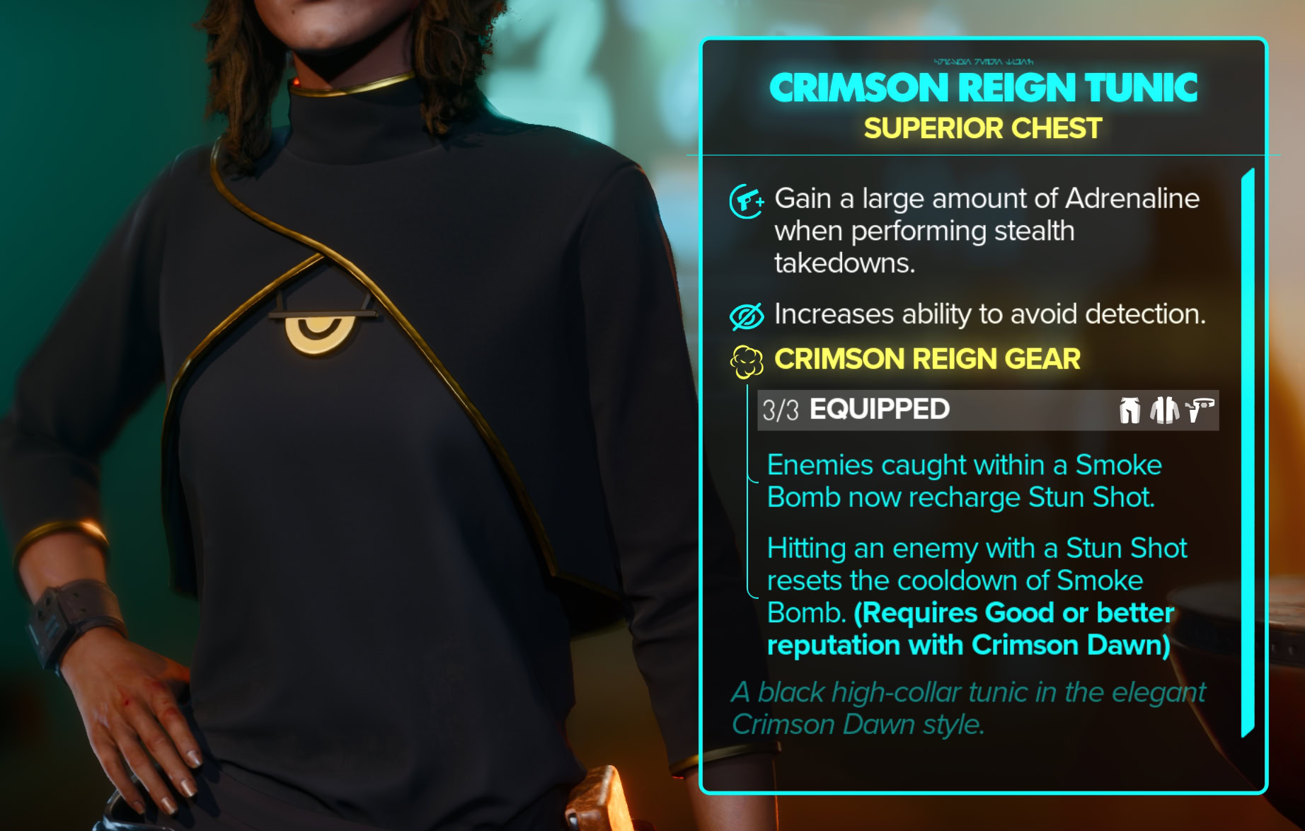 Crimson Reign Tunic Stats